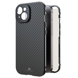 Black Rock Cover "360° Glass" für Apple iPhone 15, Real Carbon
