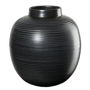 ASA Vase Japandi home, Schwarz, Keramik, 22 cm, Dekoration, Vasen, Keramikvasen