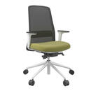 Bild 1 von Drehstuhl, Grün, Schwarz, Weiß, Metall, Kunststoff, Textil, Drehkreuz, 70x103-115x70 cm, Stoffauswahl, Sitzfläche 360° drehbar, Arbeitszimmer, Bürostühle, Drehstühle