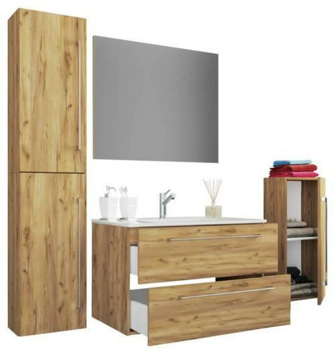 Bild 1 von Badezimmer ''Badinos'', in Honig Eiche, 5-tlg, Honigeiche