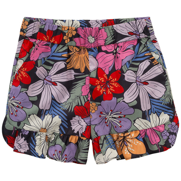 Bild 1 von Mädchen Shorts mit Blumen-Muster BUNT