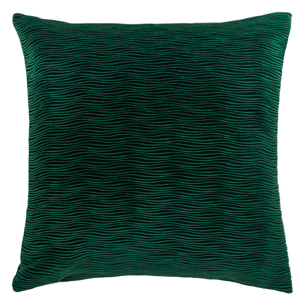 Bild 1 von Novel Kissenhülle Wave, Dunkelgrün, Textil, Uni, 50x50 cm, Bsci, Oeko-Tex® Standard 100, Wohntextilien, Kissen, Kissenbezüge