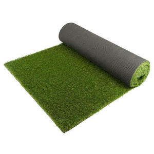 Rasenteppich Iowa, Grün, Kunststoff, Uni, rechteckig, 200x50 cm, Made in EU, beliebig kürzbar, in verschiedenen Größen erhältlich, UV-beständig, pflegeleicht, Gartenzubehör, Terrassen- & Balko