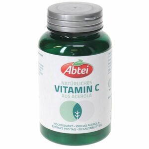 ABTEI Vitamin C aus Acerola (50 Kautabletten)