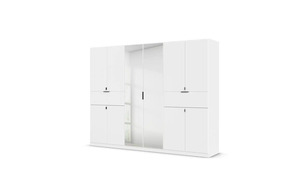 Drehtürenschrank ¦ weiß ¦ Maße (cm): B: 271 H: 210 Schränke > Kleiderschränke > Drehtürenschränke - Sconto