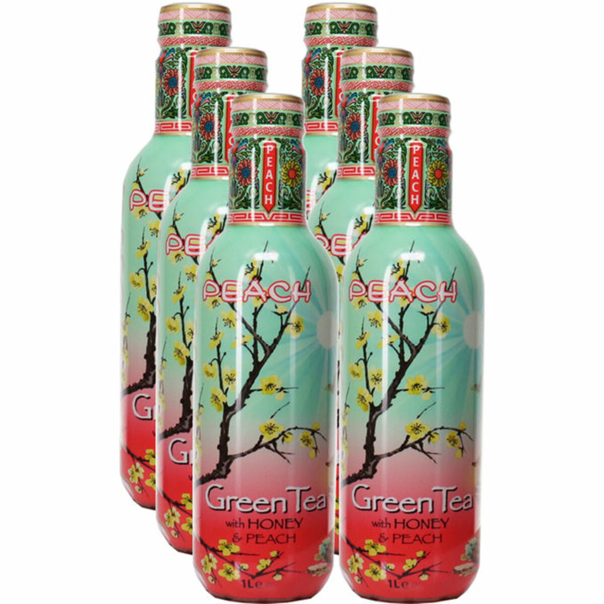 Bild 1 von AriZona Grüner Tee Pfirsich, 6er Pack (EINWEG) zzgl. Pfand