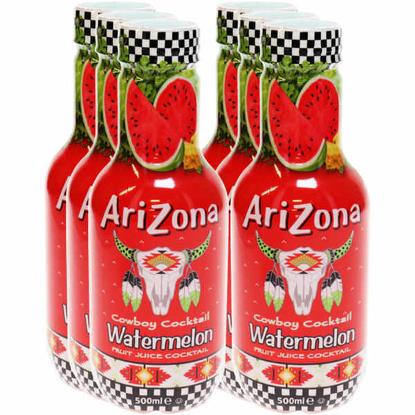 Bild 1 von AriZona Fruit Juice Watermelon, 6er Pack (EINWEG) zzgl. Pfand
