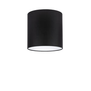 Leuchtenschirm Velour, Schwarz, Textil, Metall, zylindrisch, E27, 23 cm, Lampen & Leuchten, Leuchtenserien