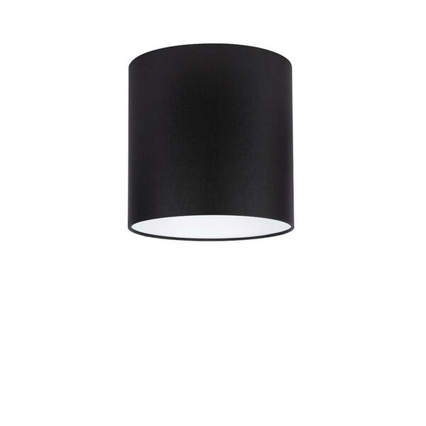 Bild 1 von Leuchtenschirm Velour, Schwarz, Textil, Metall, zylindrisch, E27, 23 cm, Lampen & Leuchten, Leuchtenserien