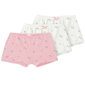 3 Mädchen Pantys im Set ROSA / WEISS