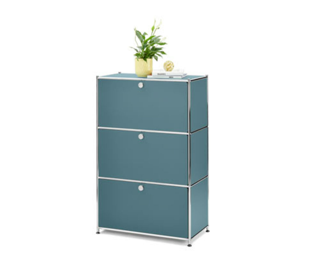Bild 1 von Kommode »CN3« mit 3 Klappfächern, basaltblau