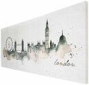 Bild 1 von Art for the home Leinwandbild London, Städte, London, Beige|grau