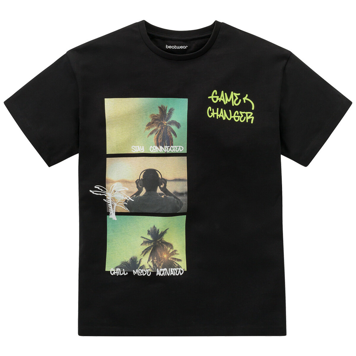 Bild 1 von Jungen T-Shirt mit Foto-Prints SCHWARZ