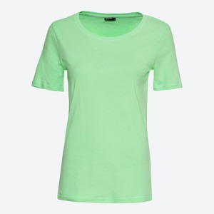 Damen-T-Shirt aus reiner Baumwolle, Light-green