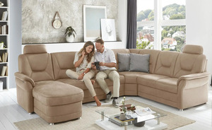 meinSofa Wohnlandschaft Edda rechts Sand (Beige) ohne