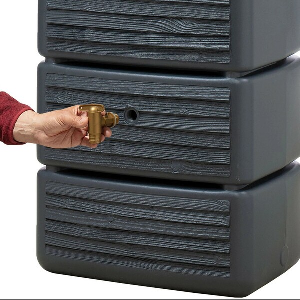 Bild 4 von 4rain Wandtank Slim Wood Decor 330 l Graphite Grey