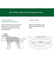 Bild 2 von Trixie Vital Hundesofa Bendson, oval, dunkelgrau/hellgrau, ca. B100/T80 cm