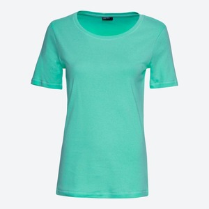 Damen-T-Shirt aus reiner Baumwolle, Turquoise