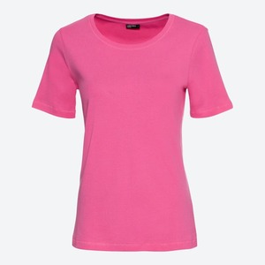 Damen-T-Shirt aus reiner Baumwolle, Pink