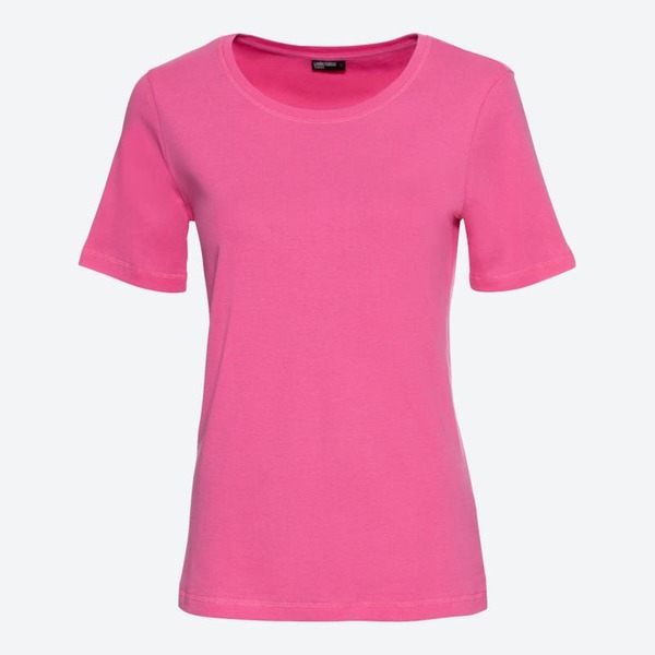 Bild 1 von Damen-T-Shirt aus reiner Baumwolle, Pink
