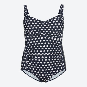 Damen-Badeanzug mit Punkte-Muster, Black