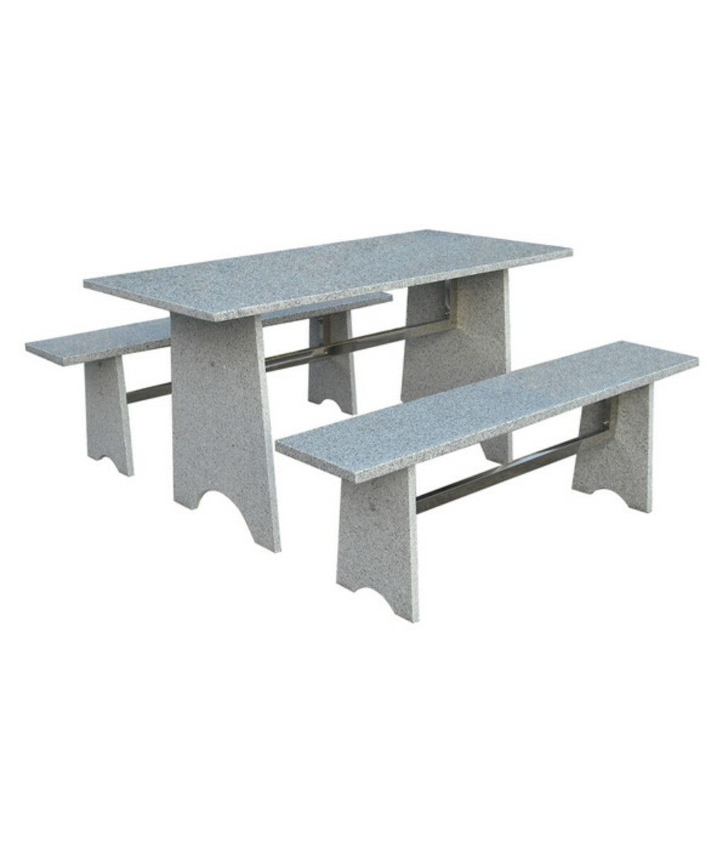 Bild 1 von Gartenmöbel-Set aus Granit, 3-teilig