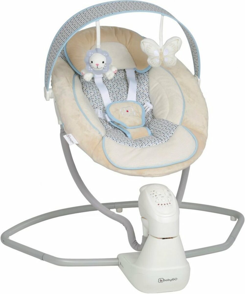Bild 1 von BabyGo Babywippe Cuddly, beige, elektrisch, mit Sound, Beige
