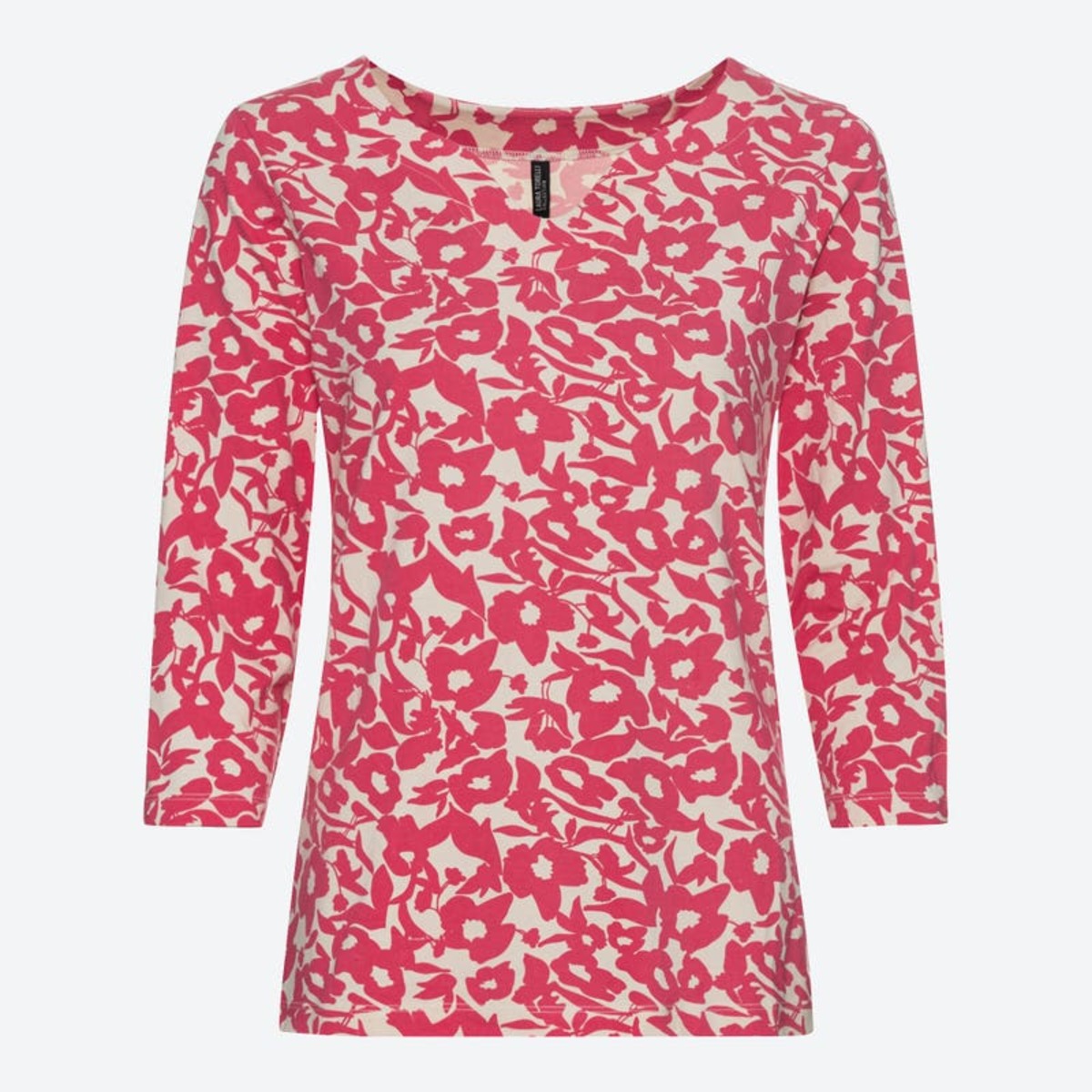 Bild 1 von Damen-Shirt mit Blumenmuster, Pink