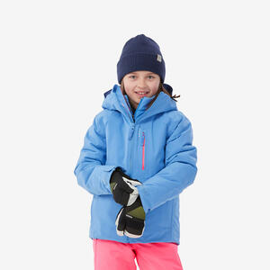 Skijacke Kinder warm wasserdicht - 550 blau Blau|rosa