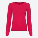 Bild 1 von Damen-Pullover mit Zierknöpfen, Dark-pink