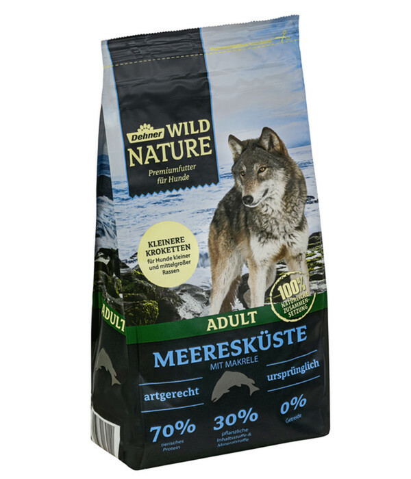 Bild 1 von Dehner Wild Nature Trockenfutter für Hunde Meeresküste Kleine Krokette, Adult, Makrele