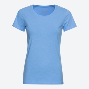 Damen-T-Shirt mit hohem Baumwoll-Anteil, Blue