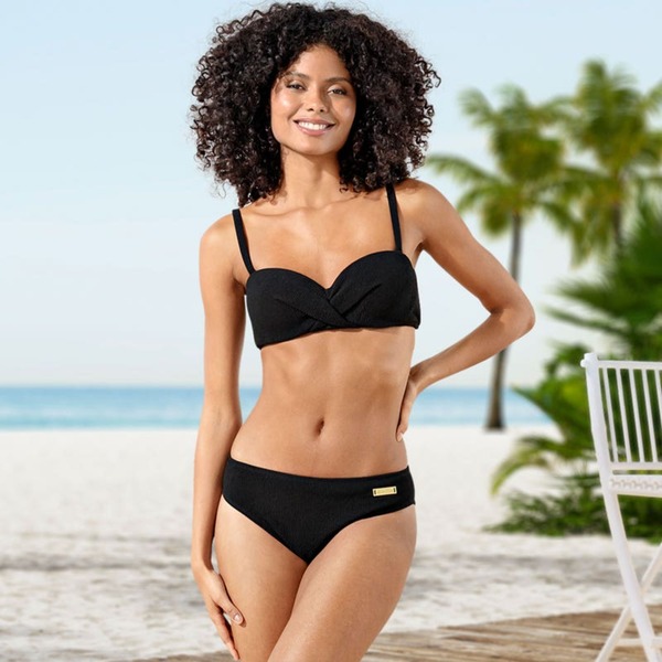 Bild 1 von Damen-Bikinihose mit Ripp-Struktur, Black