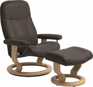 Stressless® Relaxsessel Garda, mit Classic Base, Größe M, Gestell Eichefarben, Braun