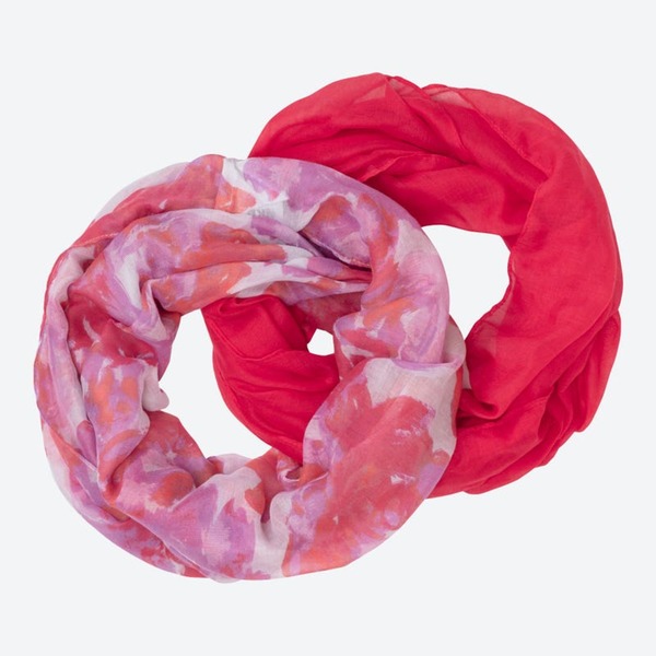 Bild 1 von Damen-Loop-Schal, 2er-Pack, ca. 180x50cm, Red