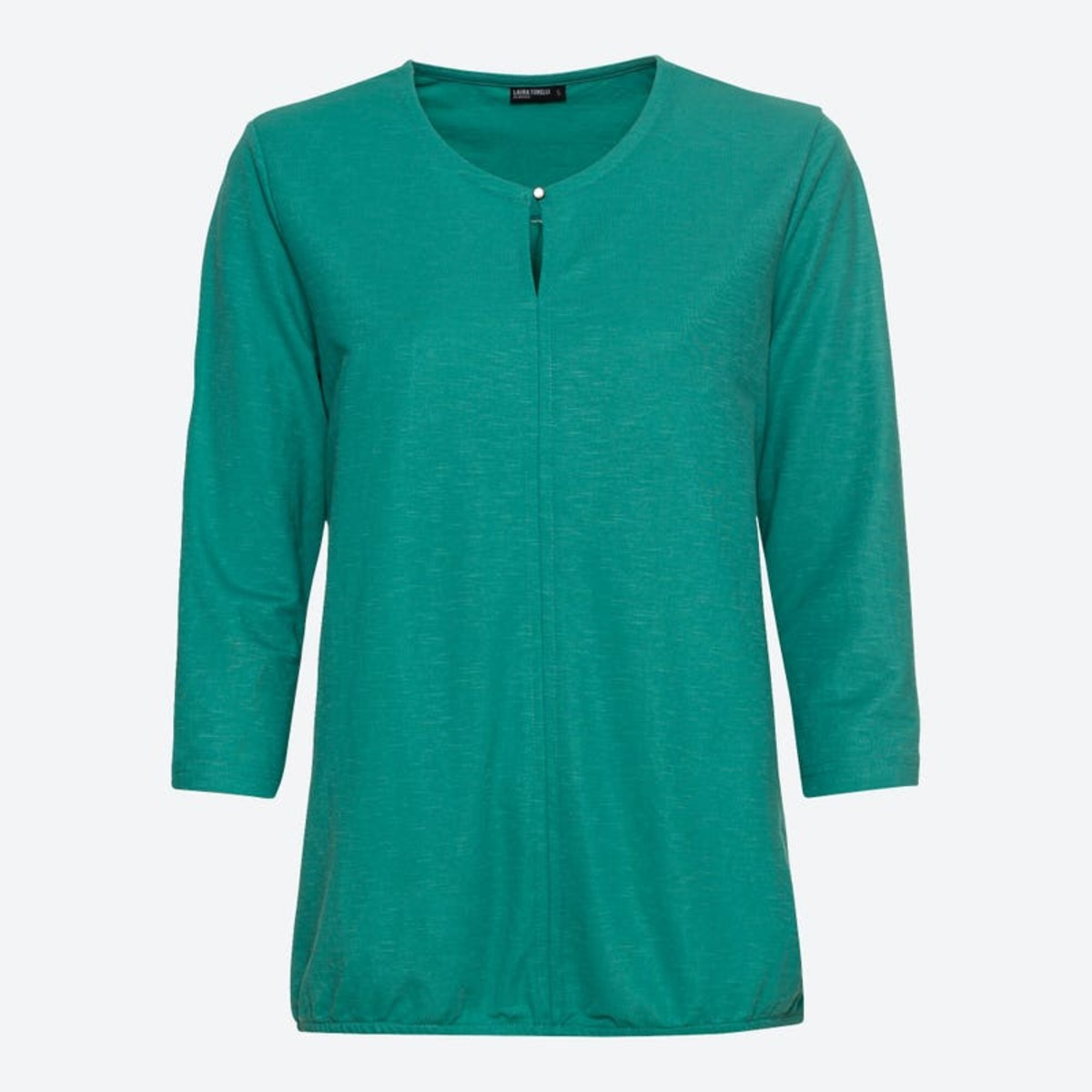 Bild 1 von Damen-Shirt mit elastischem Saum, Green