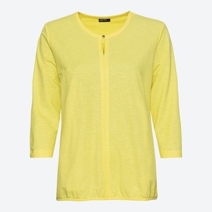 Damen-Shirt mit elastischem Saum, Yellow