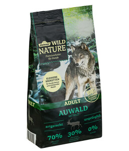 Dehner Wild Nature Trockenfutter für Hunde Auwald Kleine Krokette, Adult, Wild