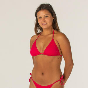 Bikini-Oberteil Damen Triangel verschiebbar Mae rot Rot