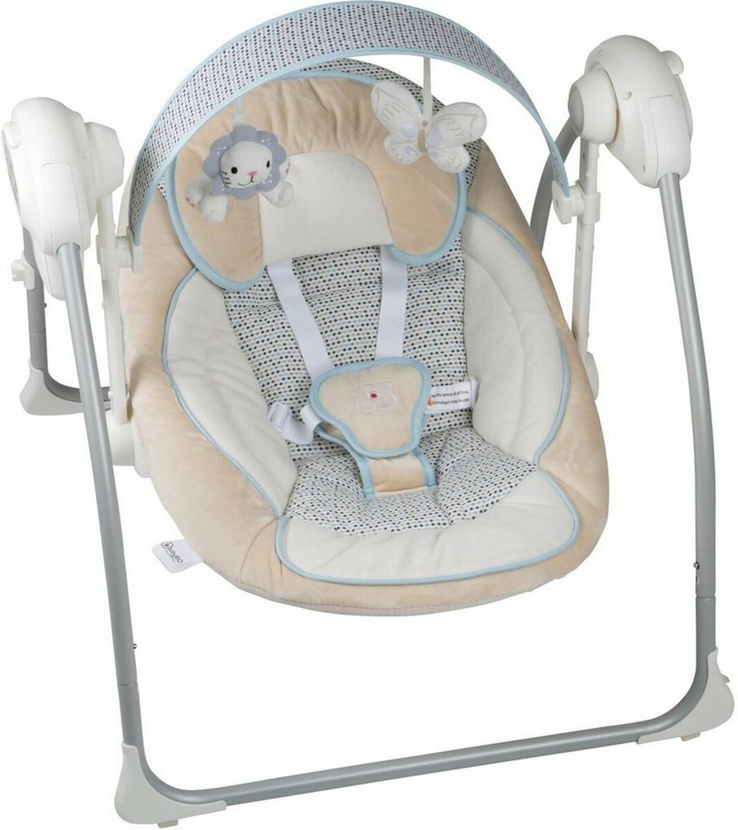 Bild 1 von BabyGo Babywippe Dandly, beige, elektrisch, mit Sound, Beige