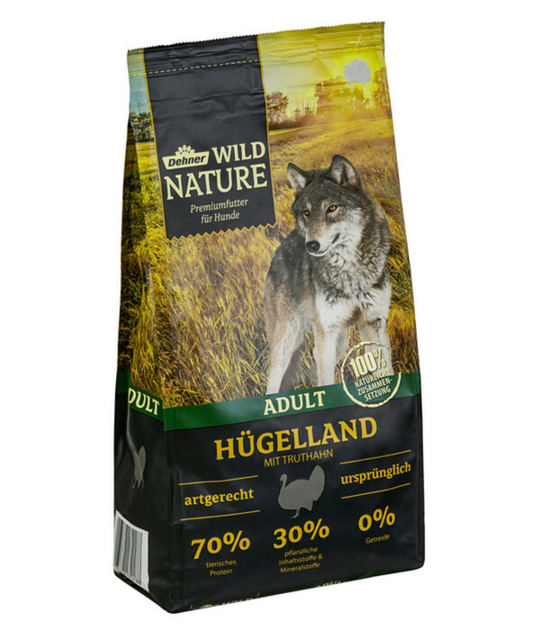 Bild 1 von Dehner Wild Nature Trockenfutter für Hunde Hügelland, Adult, Truthahn