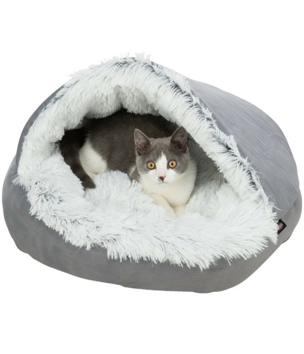 Bild 3 von Trixie Höhlenbett Harvey, rund, grau/weiß-schwarz