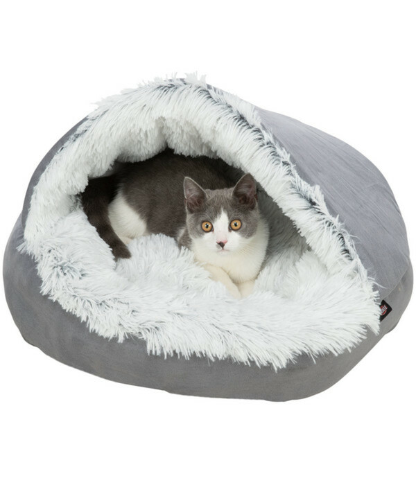 Bild 3 von Trixie Höhlenbett Harvey, rund, grau/weiß-schwarz