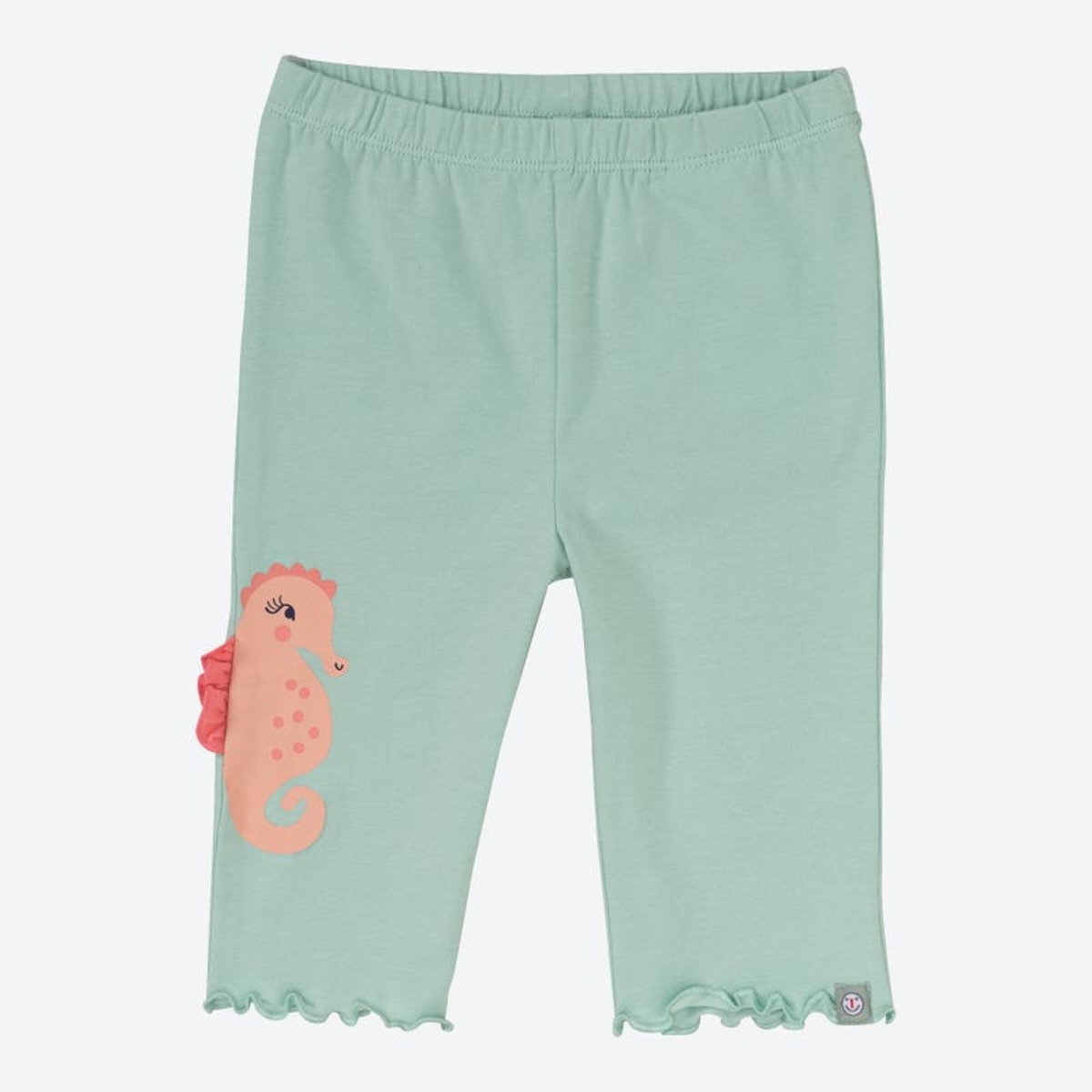 Bild 1 von Baby-Mädchen-Caprihose mit Seepferdchen-Applikation, Light-green