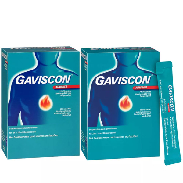 Bild 1 von Gaviscon Advance Pfefferminz Suspension Doppelpack