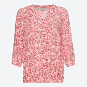 Damen-Bluse mit hübschem Muster, Pink