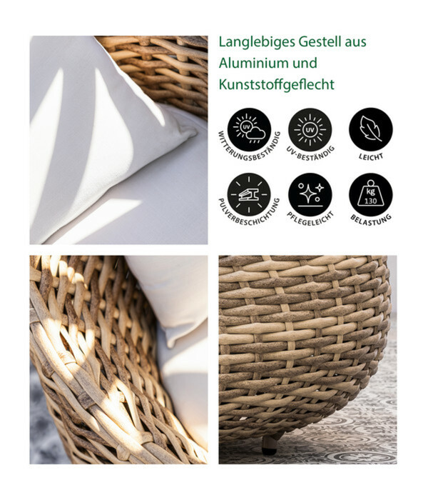 Bild 4 von Dehner Sessel Tulum, ca. B95/H76/T97 cm