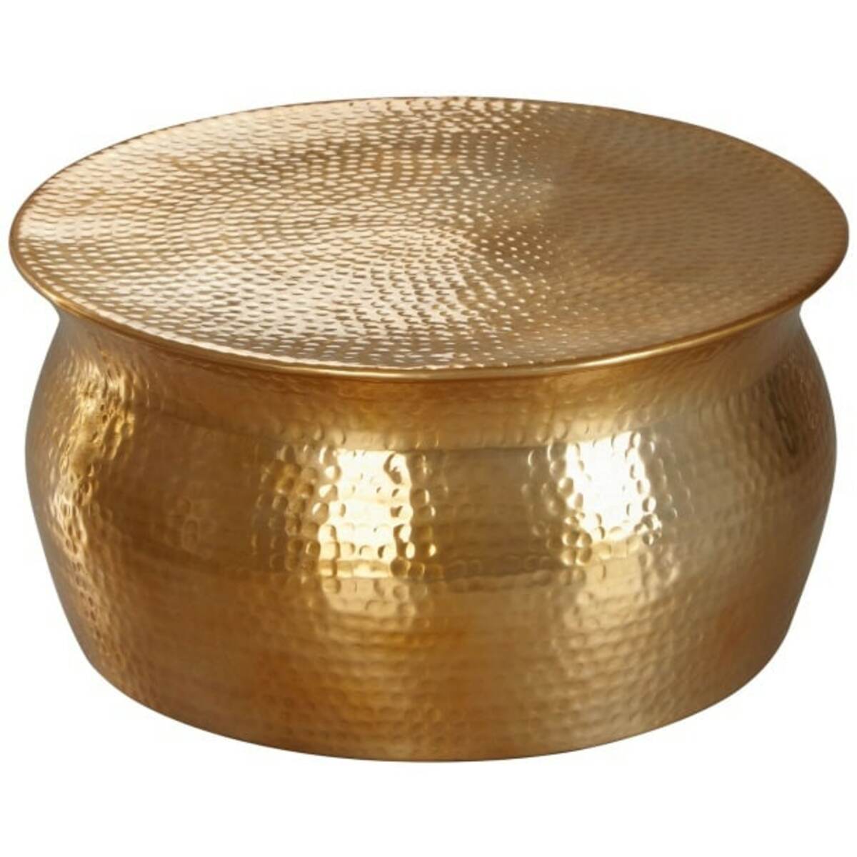 Bild 1 von Couchtisch rund 60 x 30 cm Goldfarbig