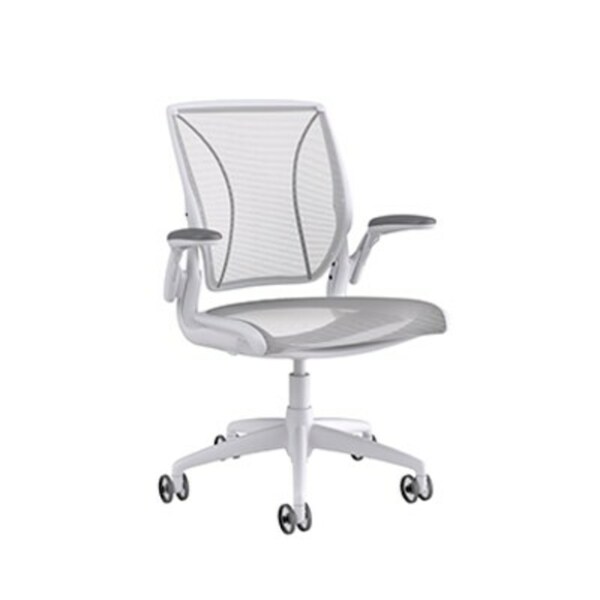 Bild 1 von Humanscale World Chair Schreibtischstuhl mit weichen Rollen, weiß