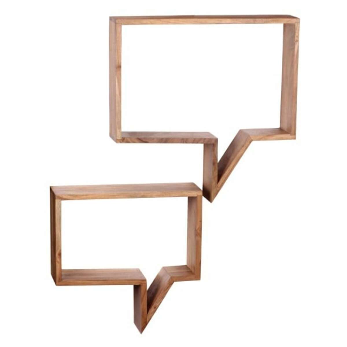 Bild 1 von Wandregal Speak 2er Set Massivholz Akazie